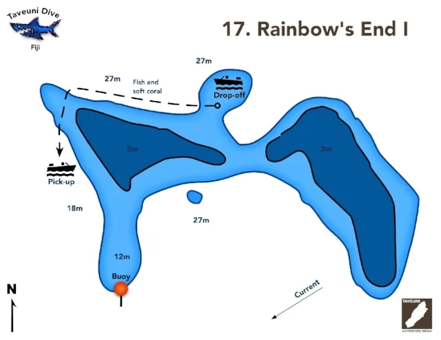 Rainbow's End I Dive Map | Return to Dive Sites