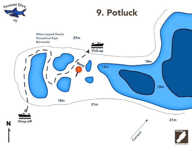 Potluck Dive Map | Return to Dive Sites