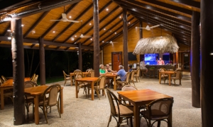 The dining area of the Salty Fox