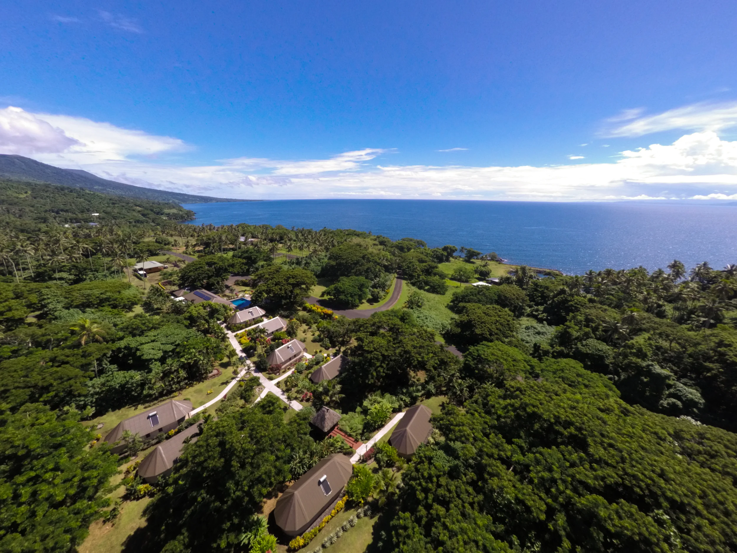 A picture from the north side of the resort looking south. Along the shoreline to the right of the photo you can see our marina.