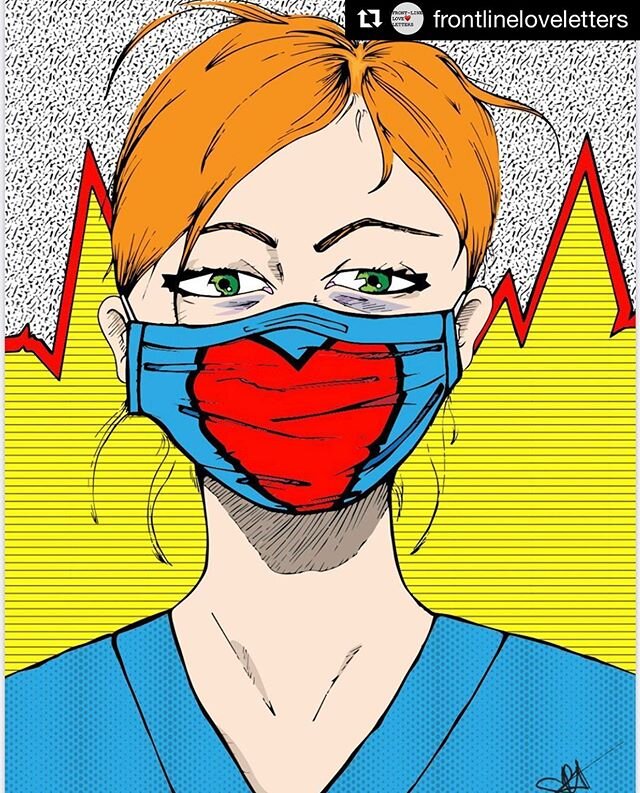 Please visit, follow, and submit to my new project, FRONT-LINE LOVE LETTERS @frontlineloveletters Here&rsquo;s a repost of the latest love letter, addressed to healthcare workers on the front line. &quot;Masked Love&quot; - Exhausted and disheveled, 