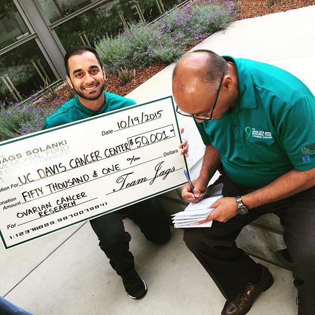 #teamjags donated proceeds from the 5th Annual #Golf &amp; #Gala for #OvarianCancer to @ucdavishealth @ucdavis in the amount of $50,001.00. Thank you to all our guests, sponsors and supporters for making this a reality! @viraajsolanki_djvsol @hedo_so