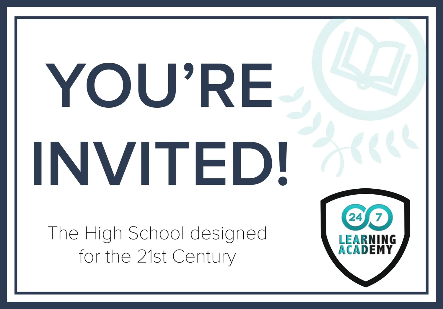 24/7 Learning Academy Open House - 4/18 and 4/25, 6:30 Pm to 8:30 PM.