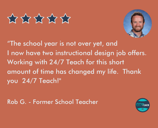  Success Story 6 from a 24/7 Teach’s Instructional Design Bootcamp Graduate. 