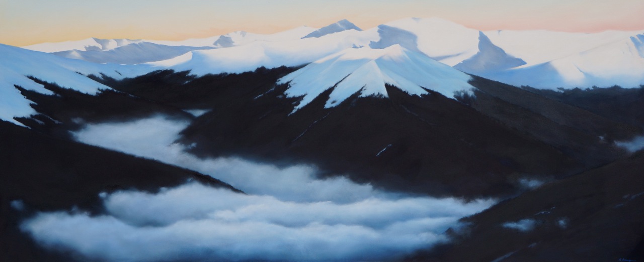 Down in the Valley oil on canvas 30" x 72"