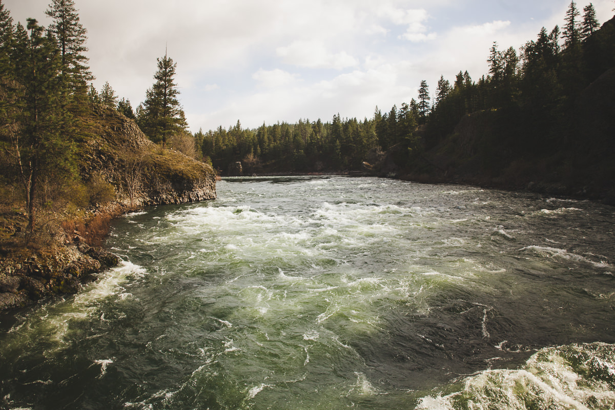 Bowl & Pitcher // Riverside State Park // This river was raging.