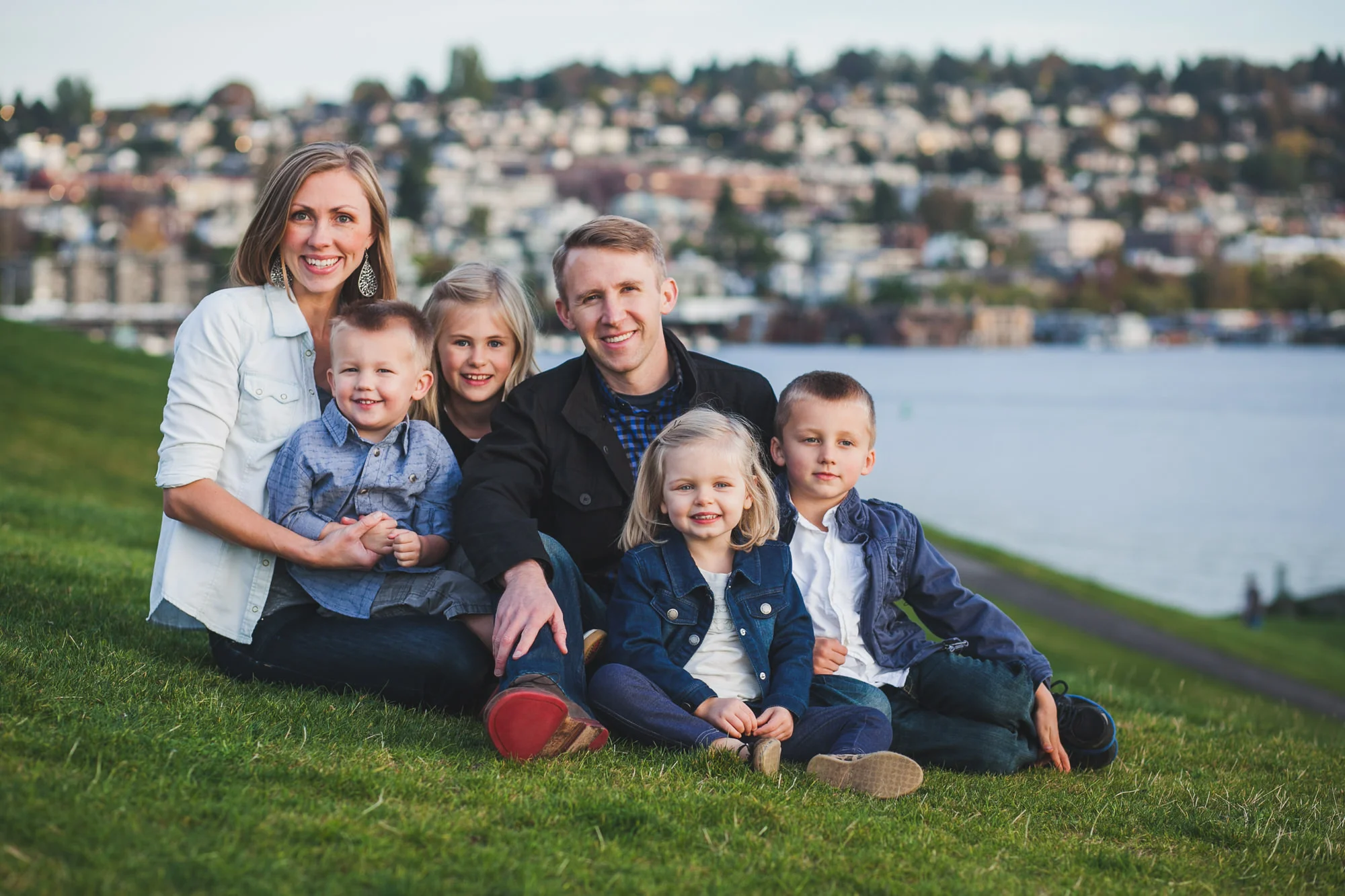 Meyer family photos at Gas Works Park. Seattle, WA.