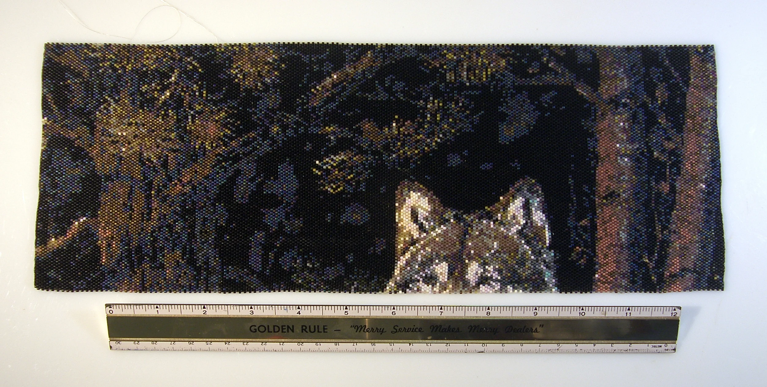Silent Sentinel - 14 1/2" x 18" - approx 85,000 beads