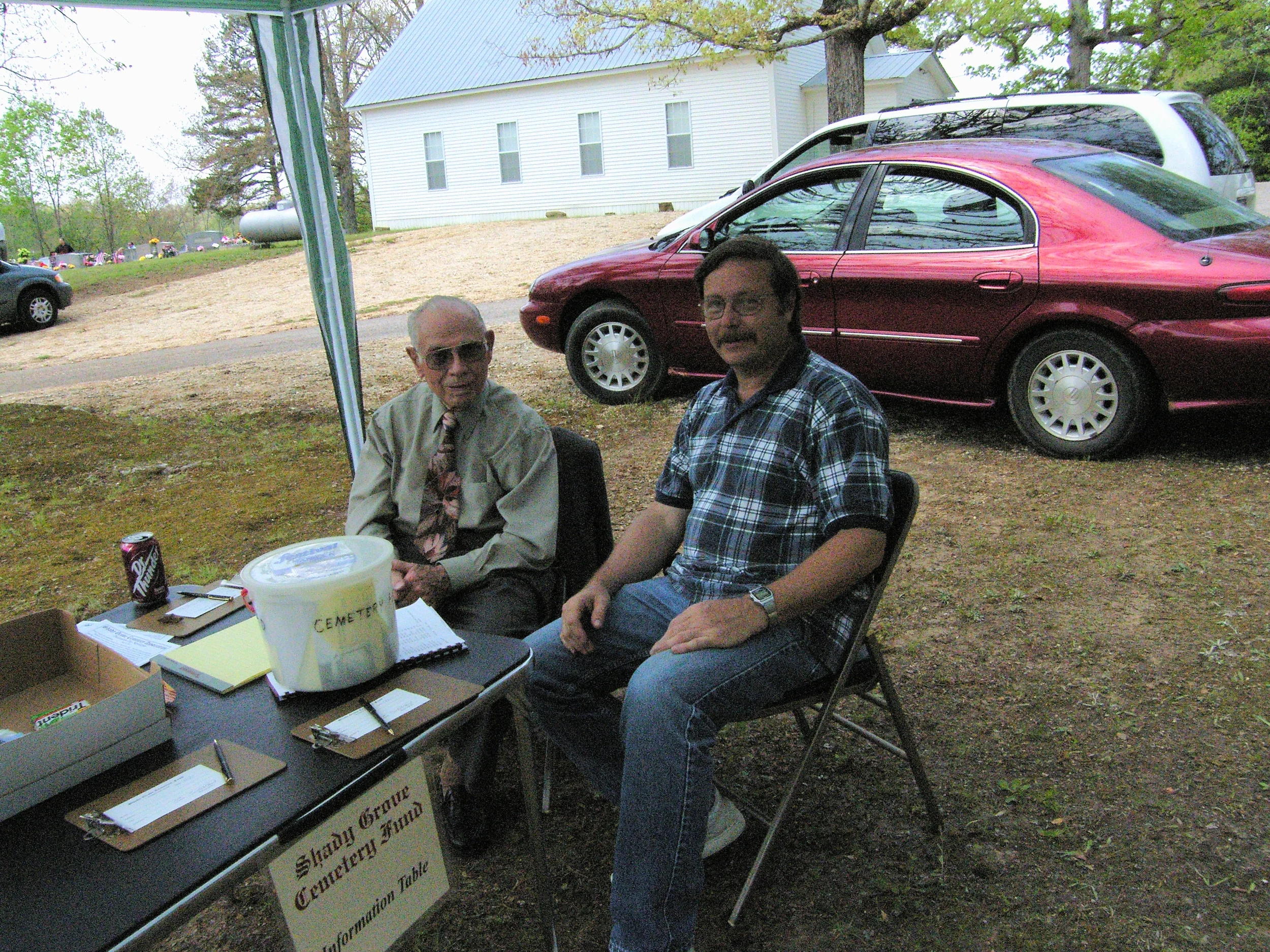 Curtis and Roger Gant collecting donations on decorations day 2007