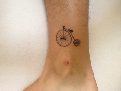 Tattooed by himself.