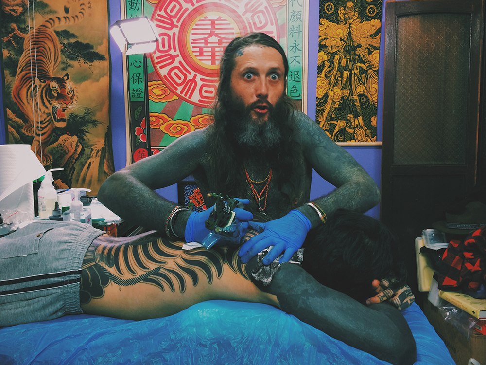 Guest artist: Guy Le Tatooer. 