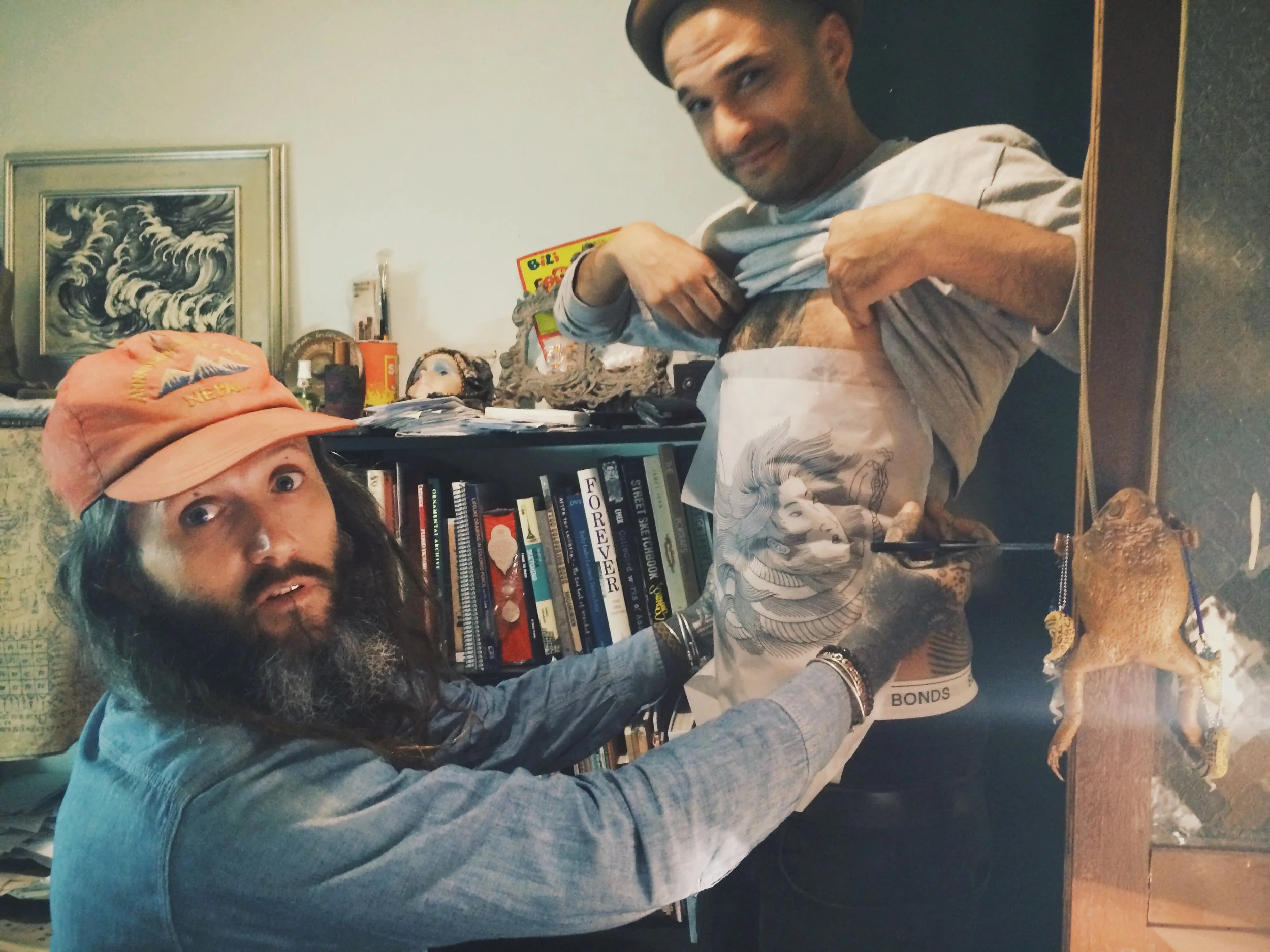 Fareed Kaviani and Guy Le Tatooer.JPG