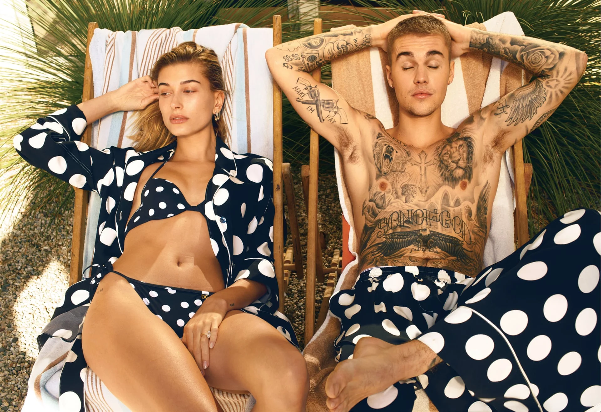 Justin Bieber and Hailey nee Baldwin Bieber on the March 2019 of US Vogue. Photograph: Annie Leibovitz/AmericanVogue.com