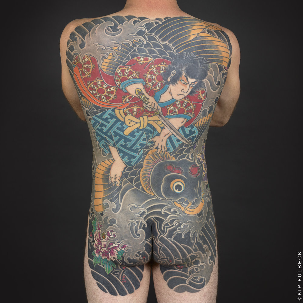 Tattoo by Brian Kaneko. Photo by Kip Fulbeck