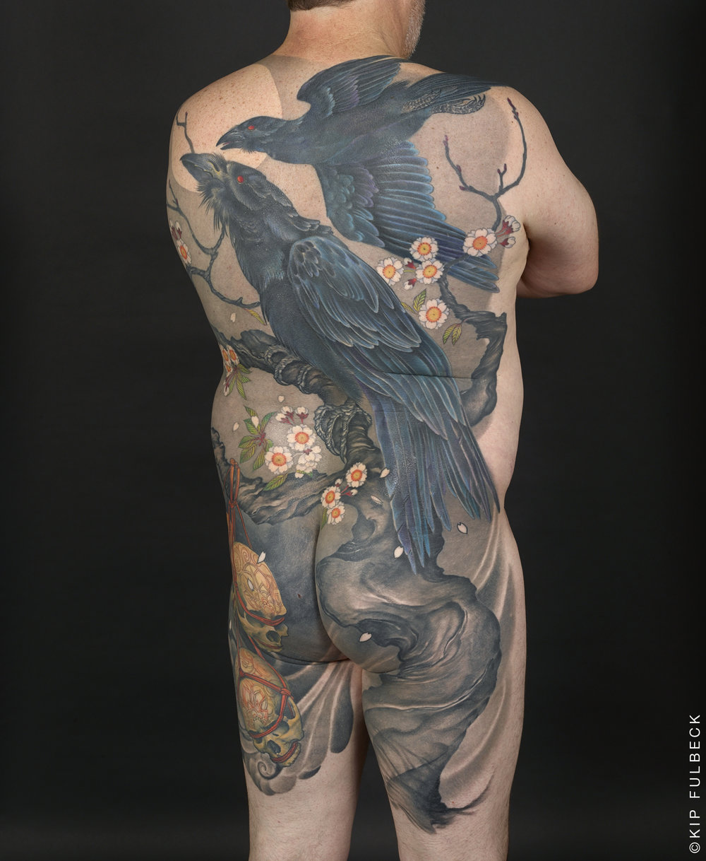 Tattoo by Jeff Gogue. Photo by Kip Fulbeck