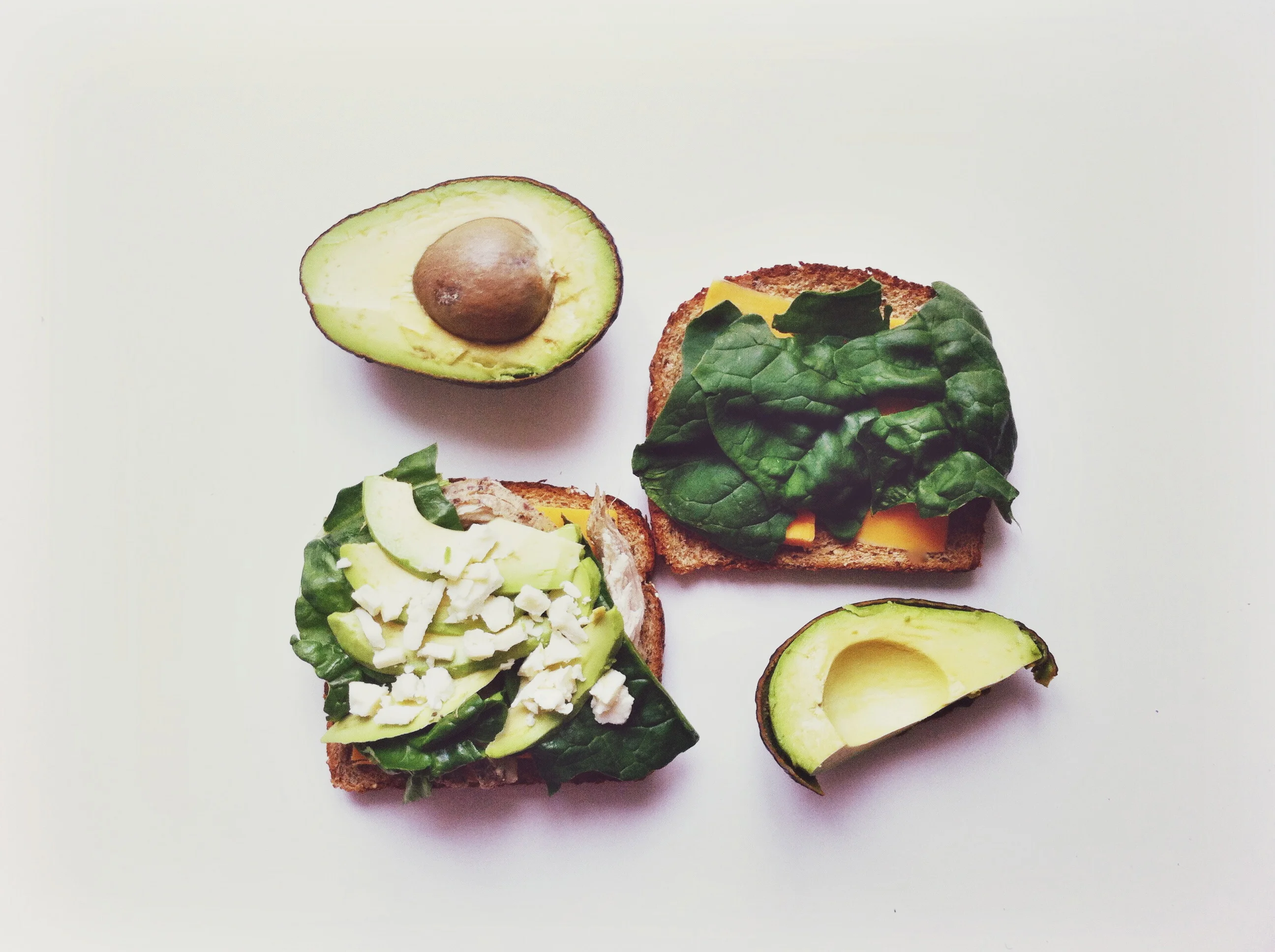 AVOCADO CHEDDAR & FETA GRILLED CHEESE 