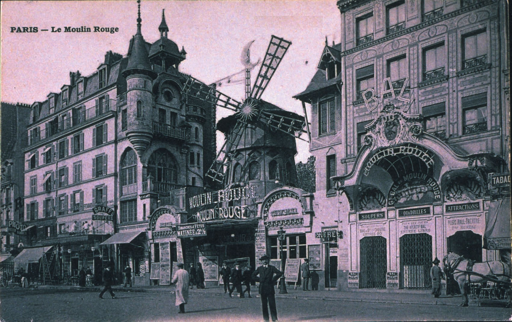 Facade of Moulin Rouge 1900