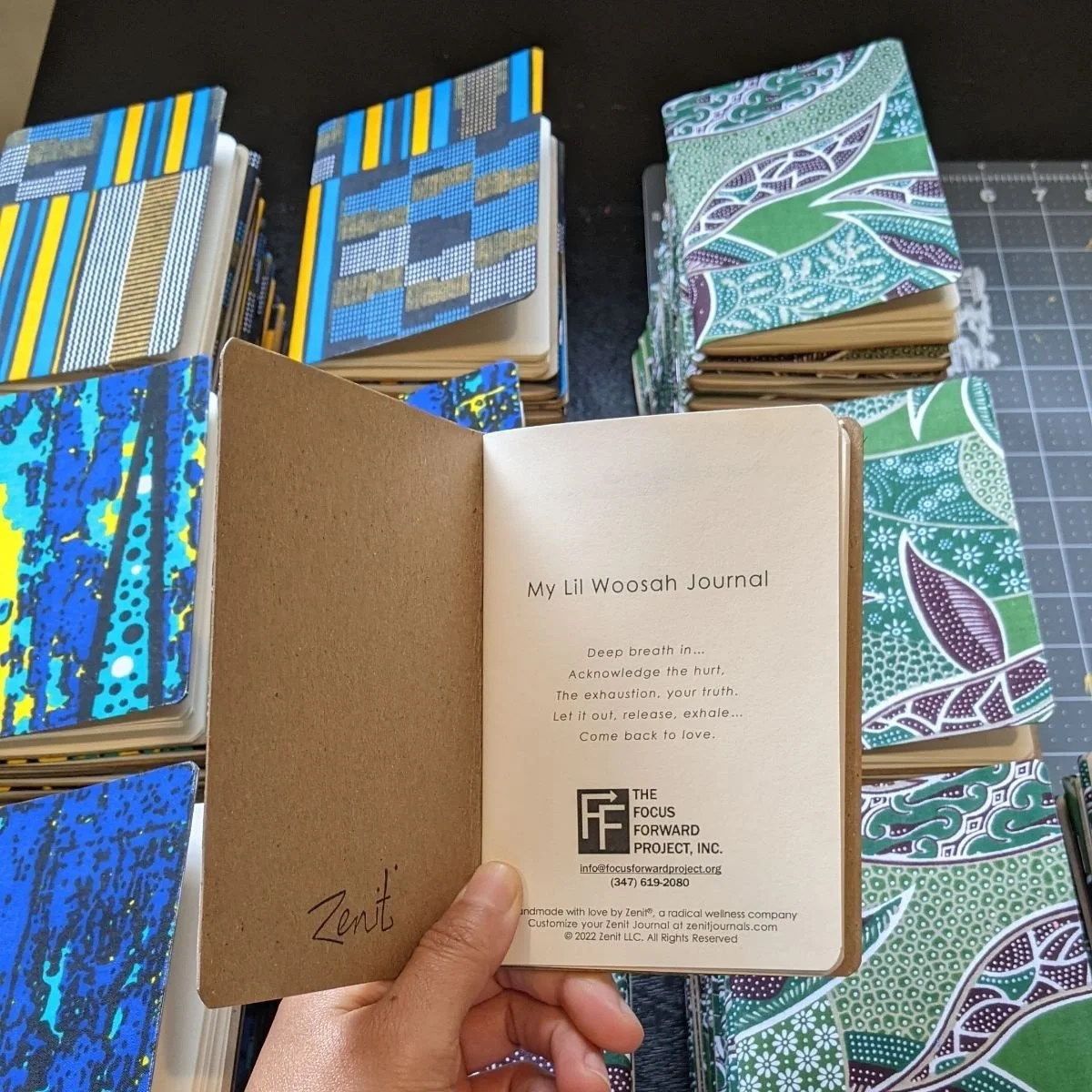 Journals that The FFP distributed at the MDC Re-entry fair which works to help individuals prepare for life following incarceration.