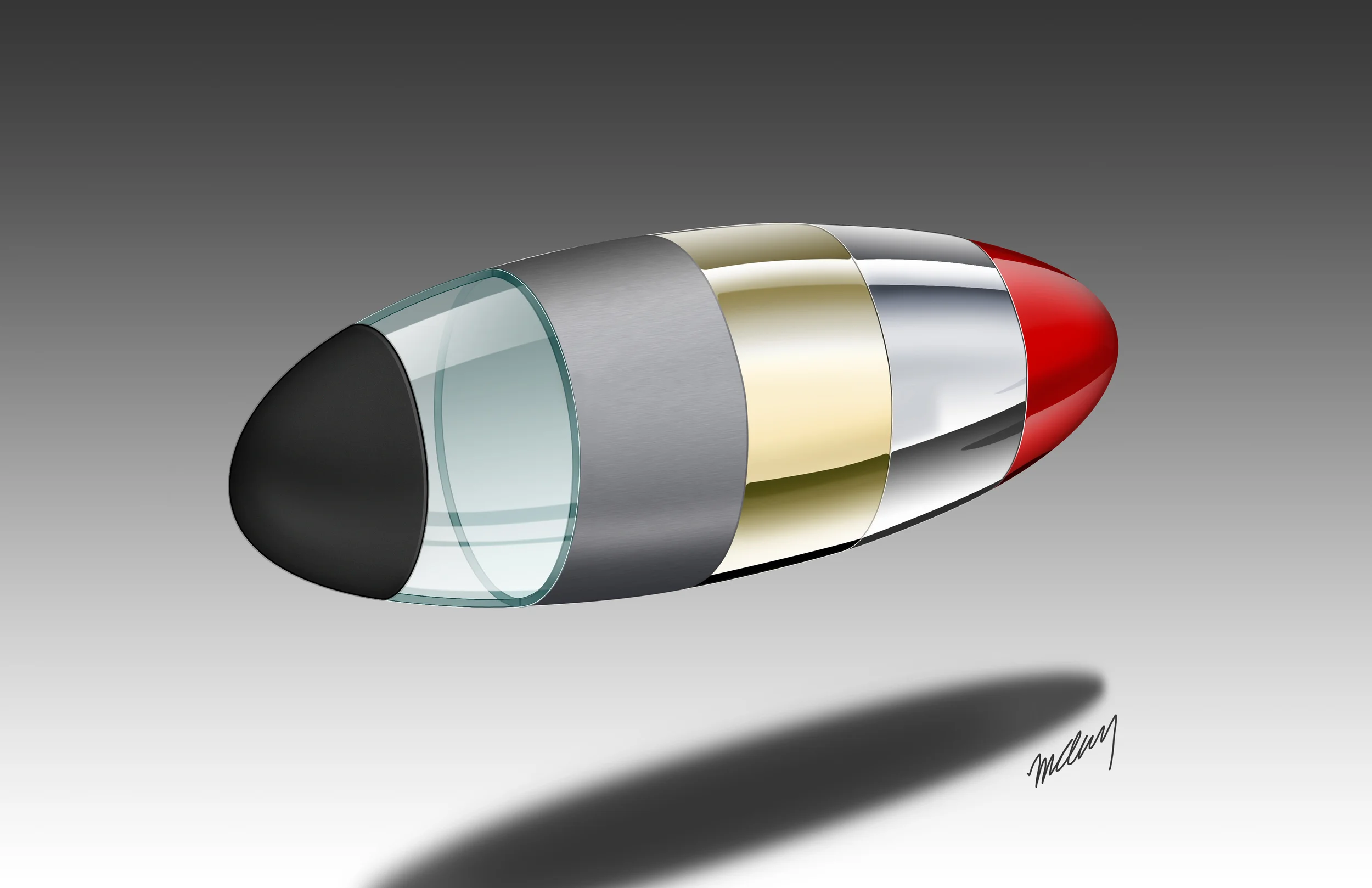 Matte black / glass / brushed aluminum / brass / chrome / gloss red