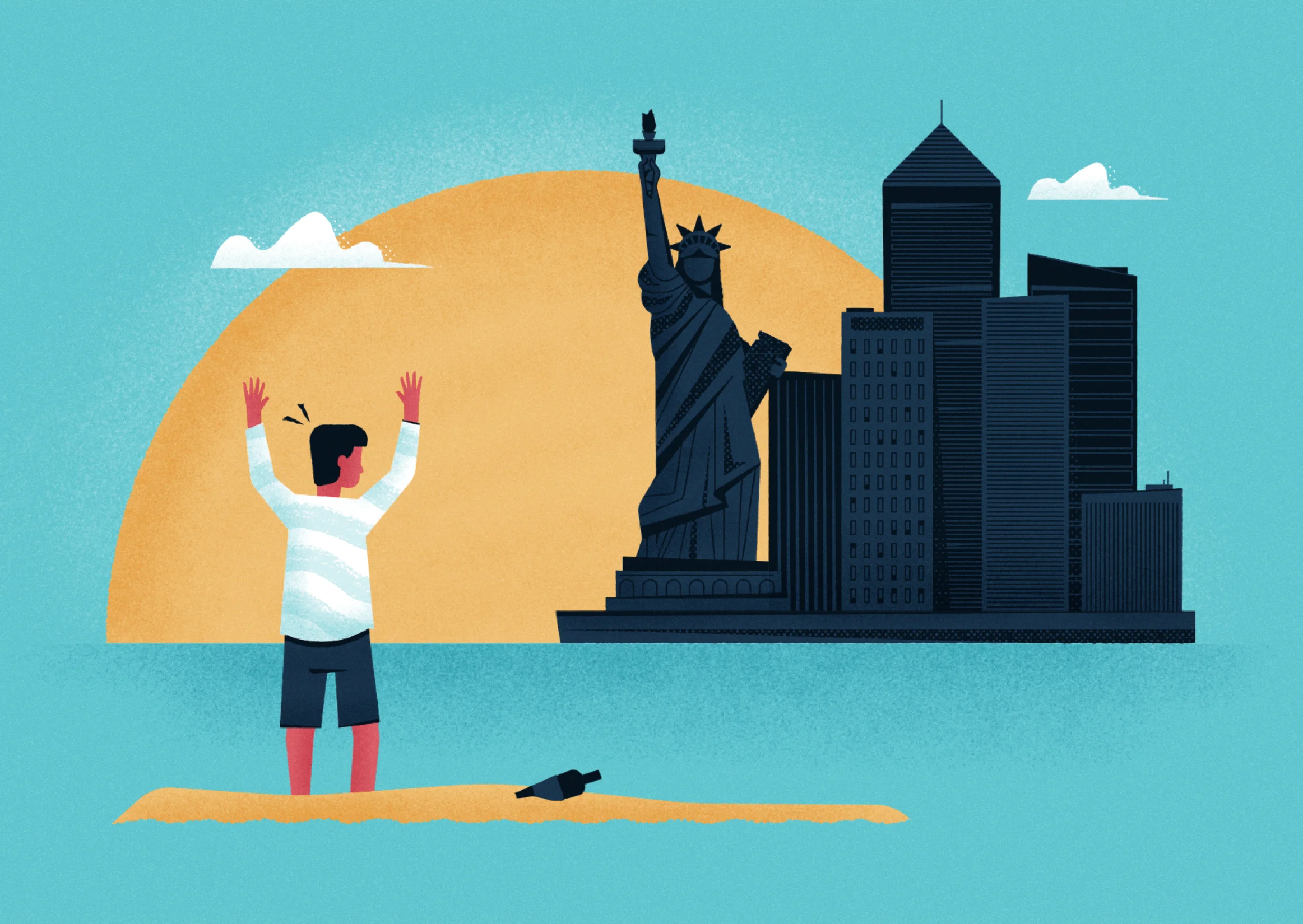 No. 4 / This American Life - In the Shadow of the City Out for a simple pleasure cruise with two friends, Alex Zharov was planning to see Jamaica Bay in New York City. But this end-of-the-day excursion, which should have only lasted 40 minutes, turns into an out-of-control adventure that left him lost, stranded, and bleeding...all within sight of the Empire State Building. Listen here