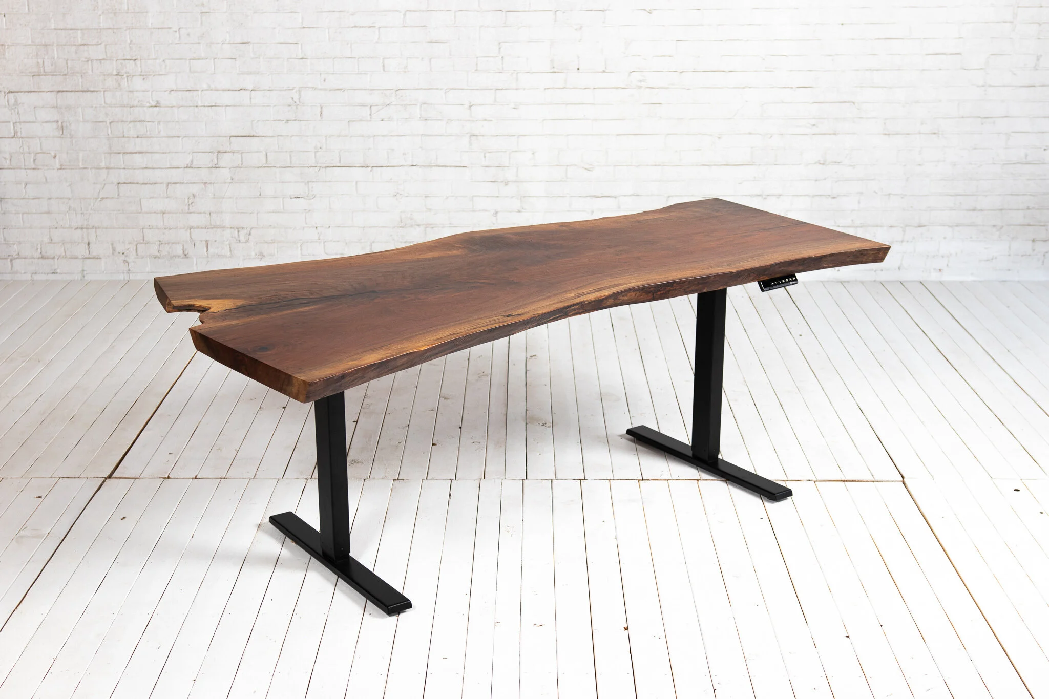 LIVE-EDGE SIT/STAND DESK - SINGLE SLAB