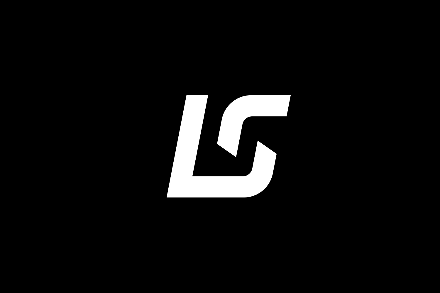 creating a monogram – 'a brand not yet complete' - this thought carried through into the monogram. The disconnected 's' added movement and intrigue whilst serving our purpose of an ever evolving brand. The italisised nature of the mark and the cut angles hints towards the race circuit and the aerodynamic shape of the car.