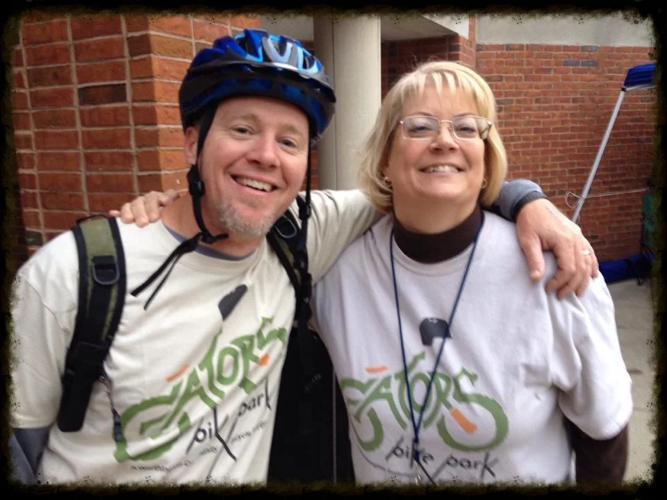 Rick Armstrong with Principal Patti Schlaegel
