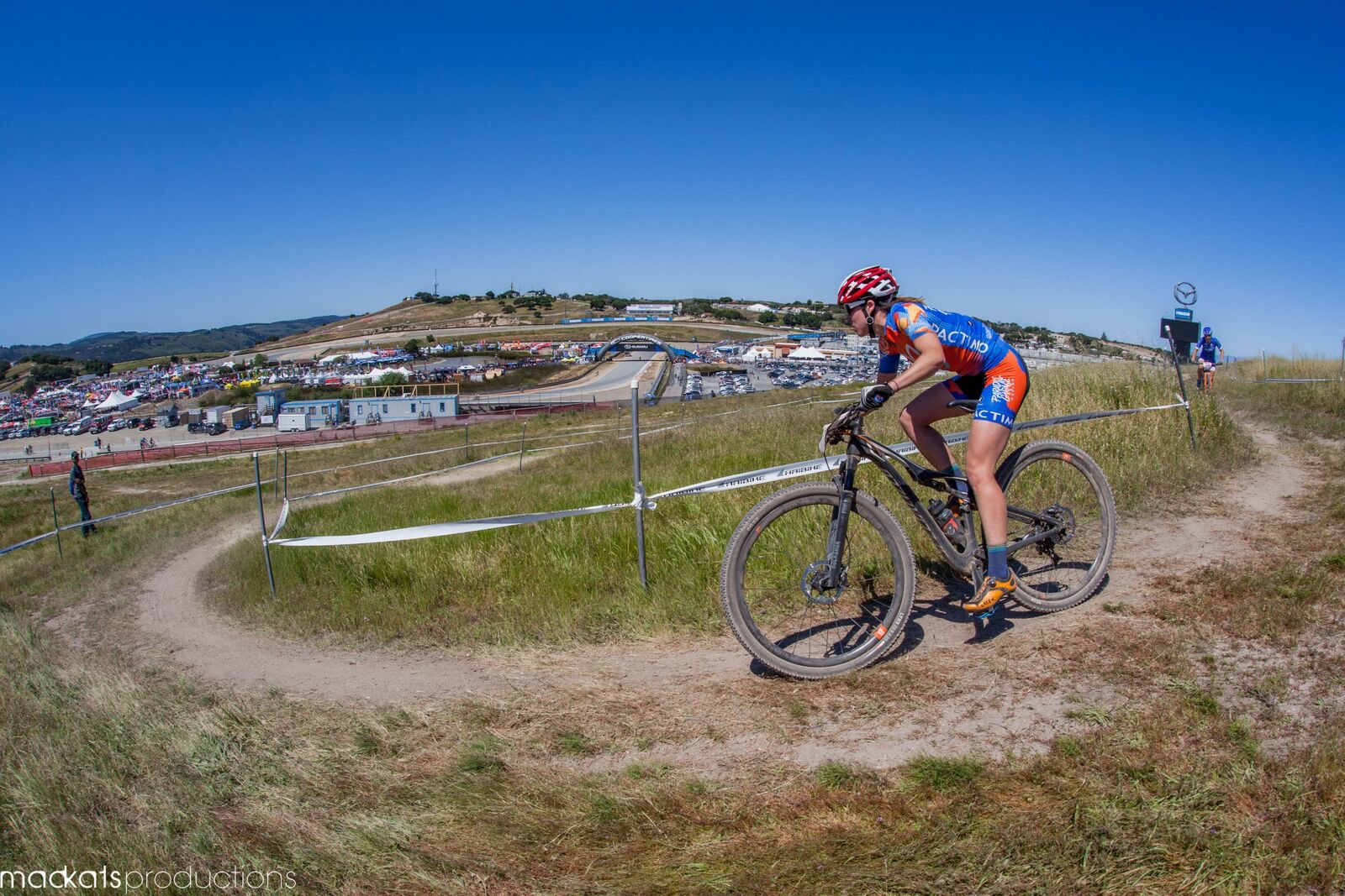 Racing the Short Track at the Sea Otter Classic.