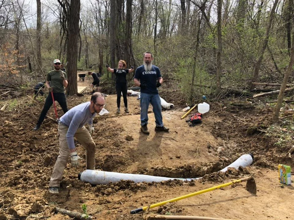 Drainage on the flow trail