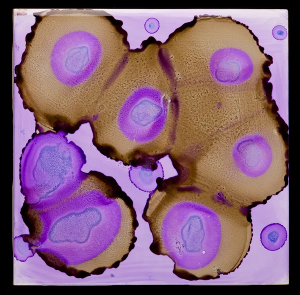 Alcohol Ink on Ceramic Tile