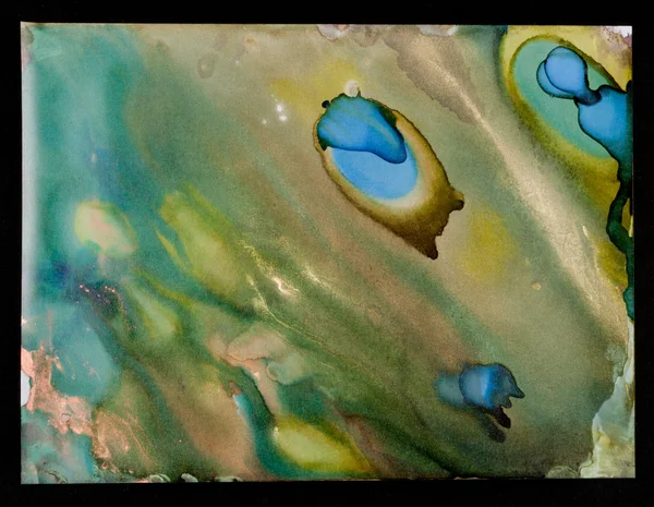 Alcohol Ink on Vellum.