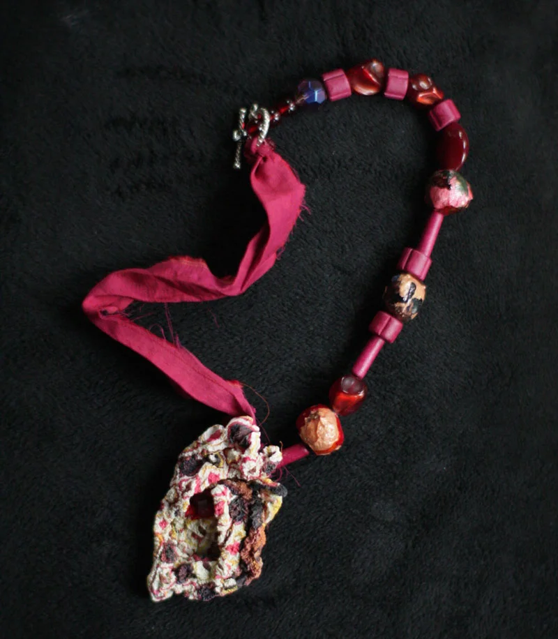 Sculptural Tyvek Pendant - 3