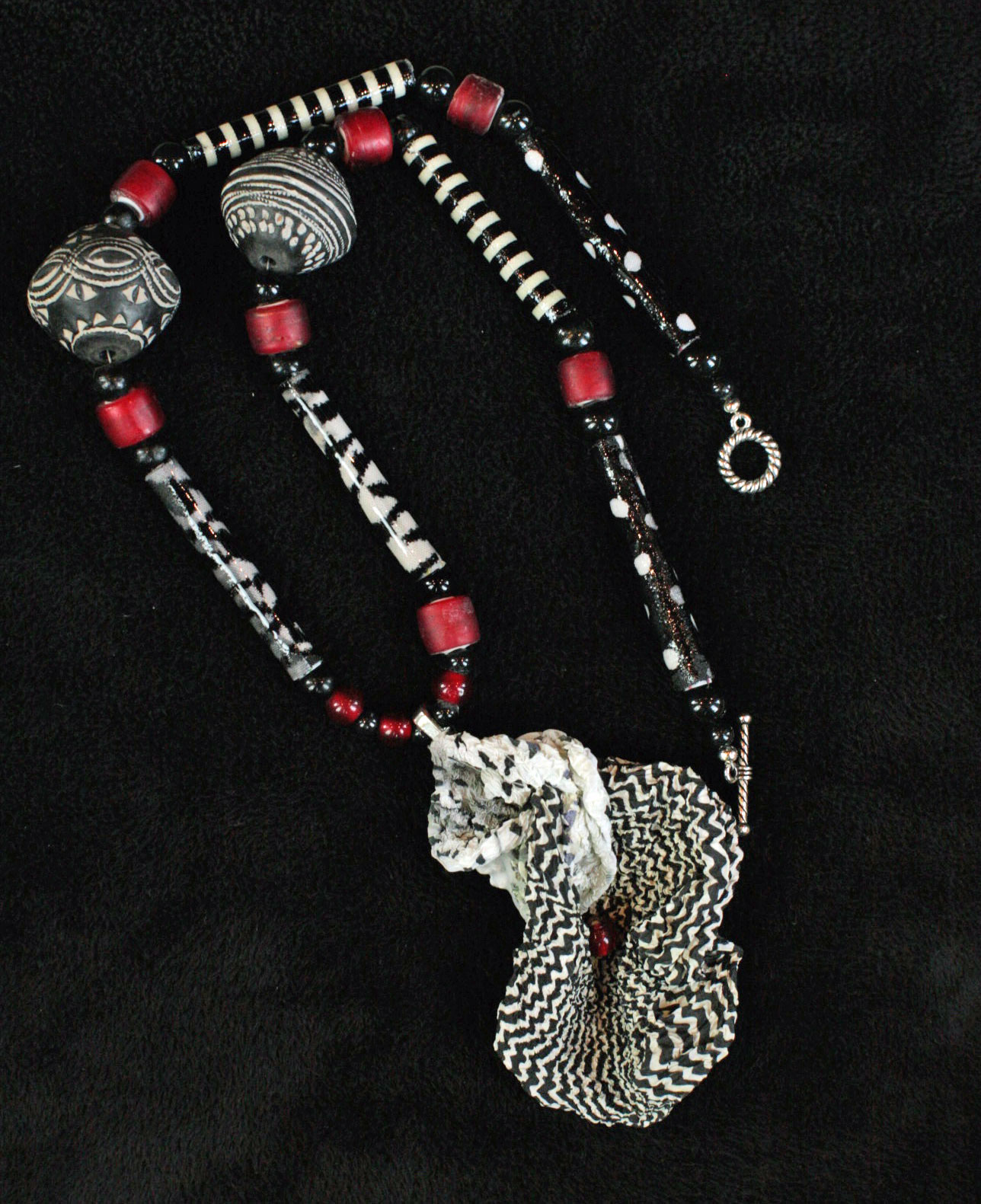 Sculptural Tyvek Pendant