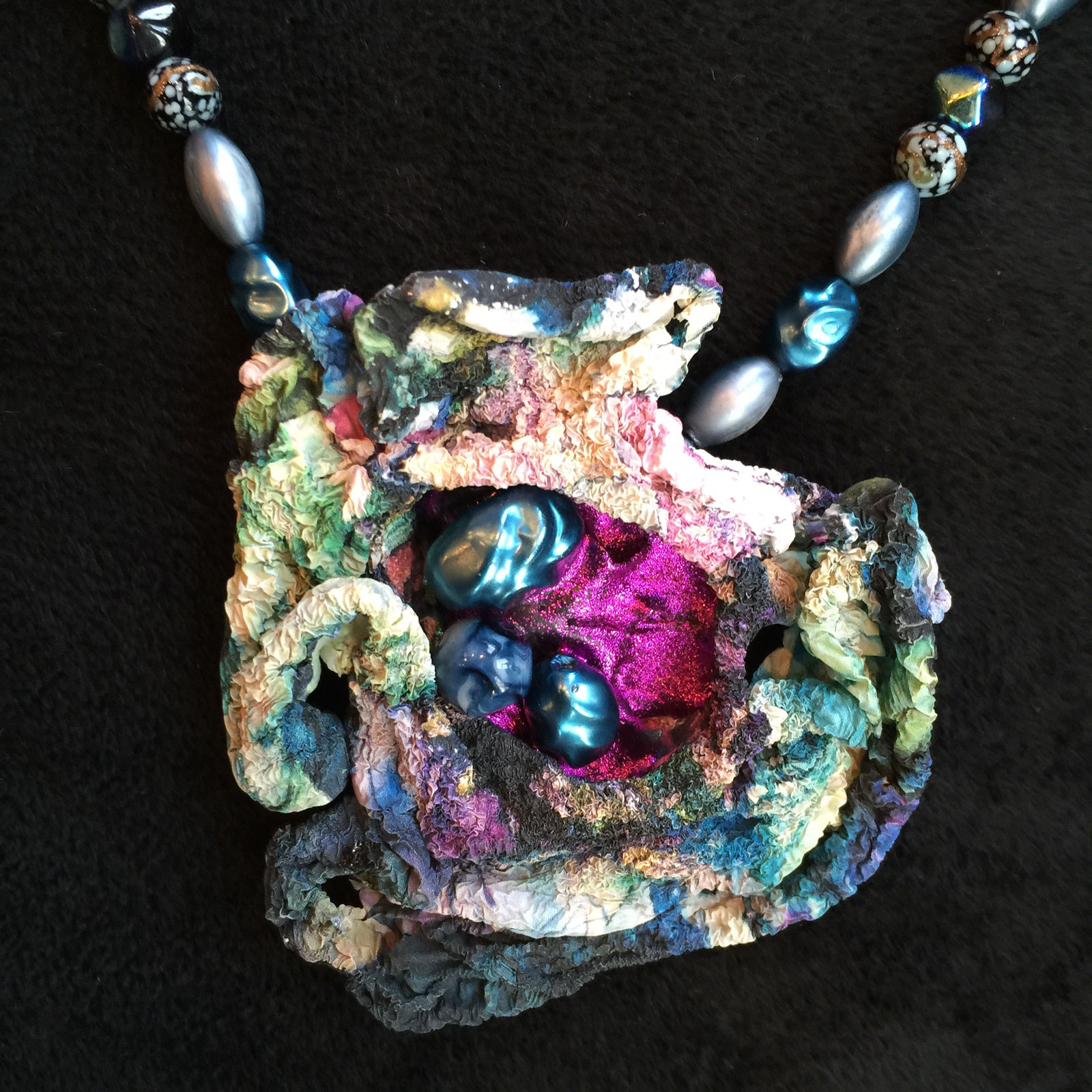 Sculptural Tyvek Pendant - 8 Detail