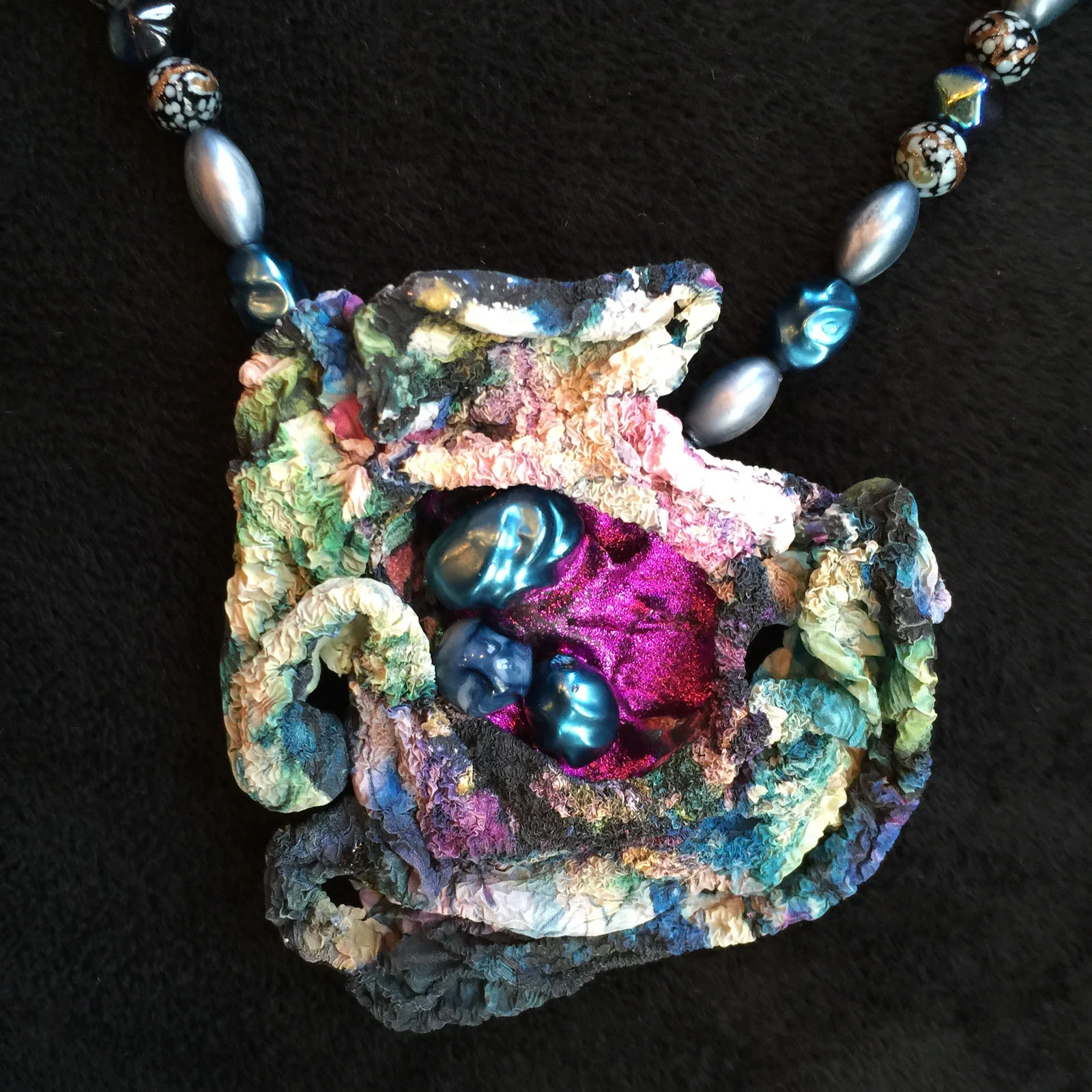 Sculptural Tyvek Pendant - 8 Detail