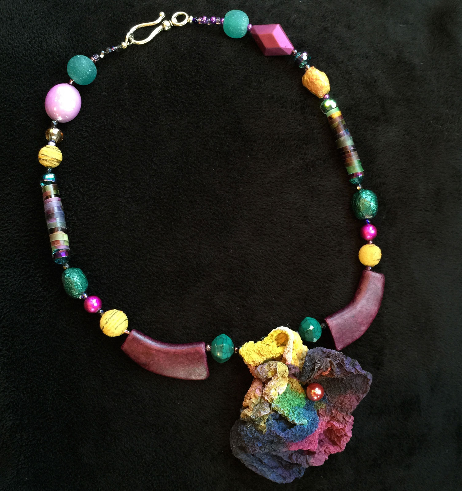 Sculptural Tyvek Pendant - 9
