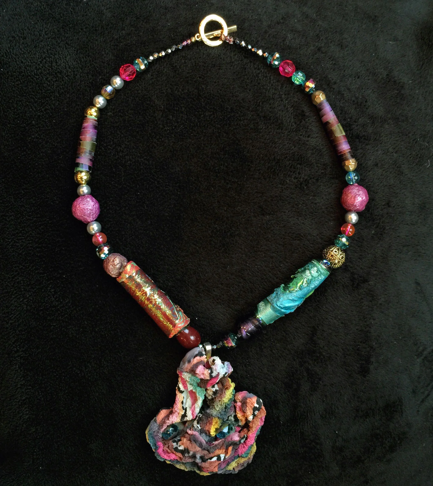 Sculptural Tyvek Pendant- 10