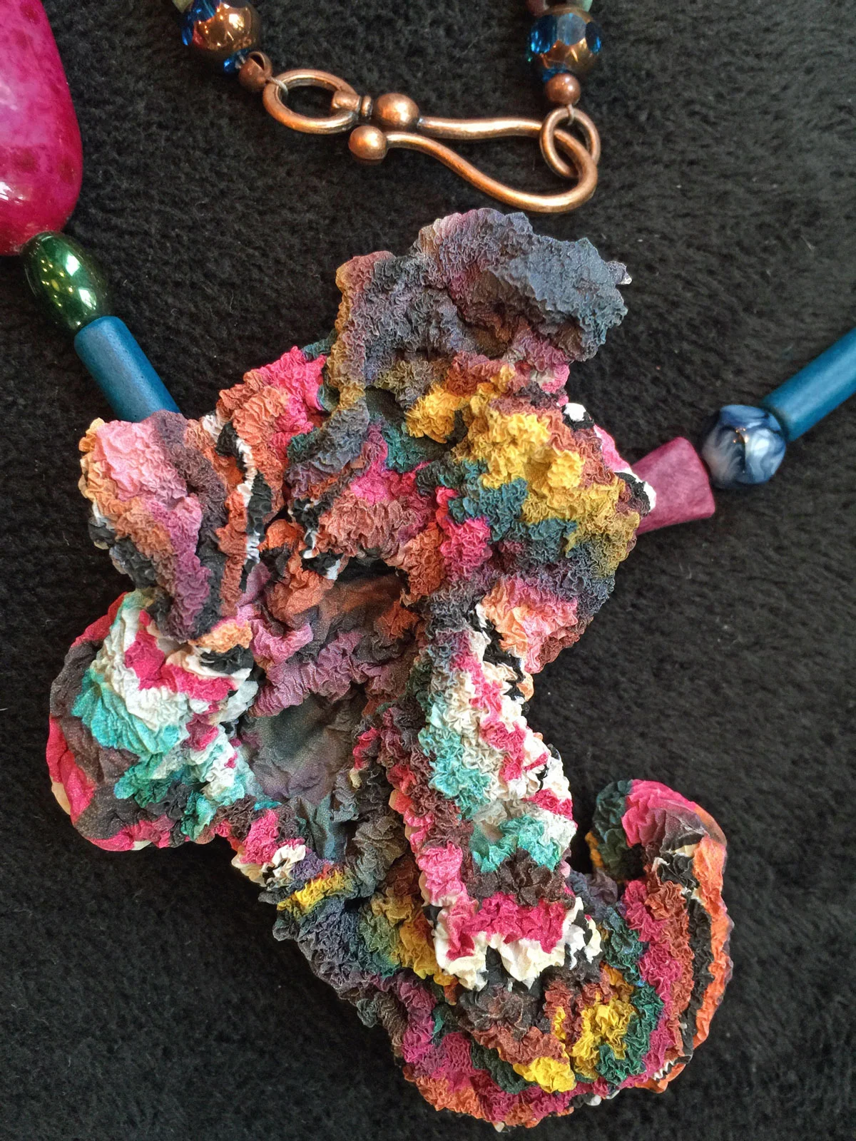 Sculptural Tyvek Pendant - 12 Detail
