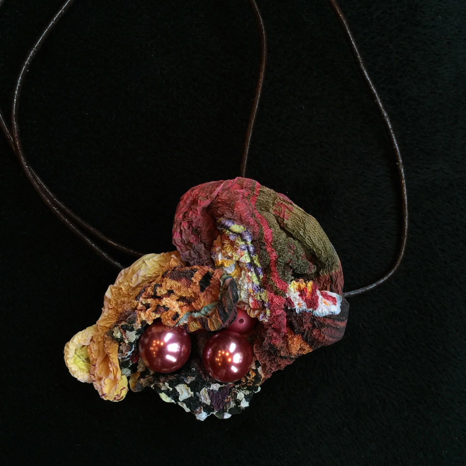 Sculptural Tyvek Pendant - 17