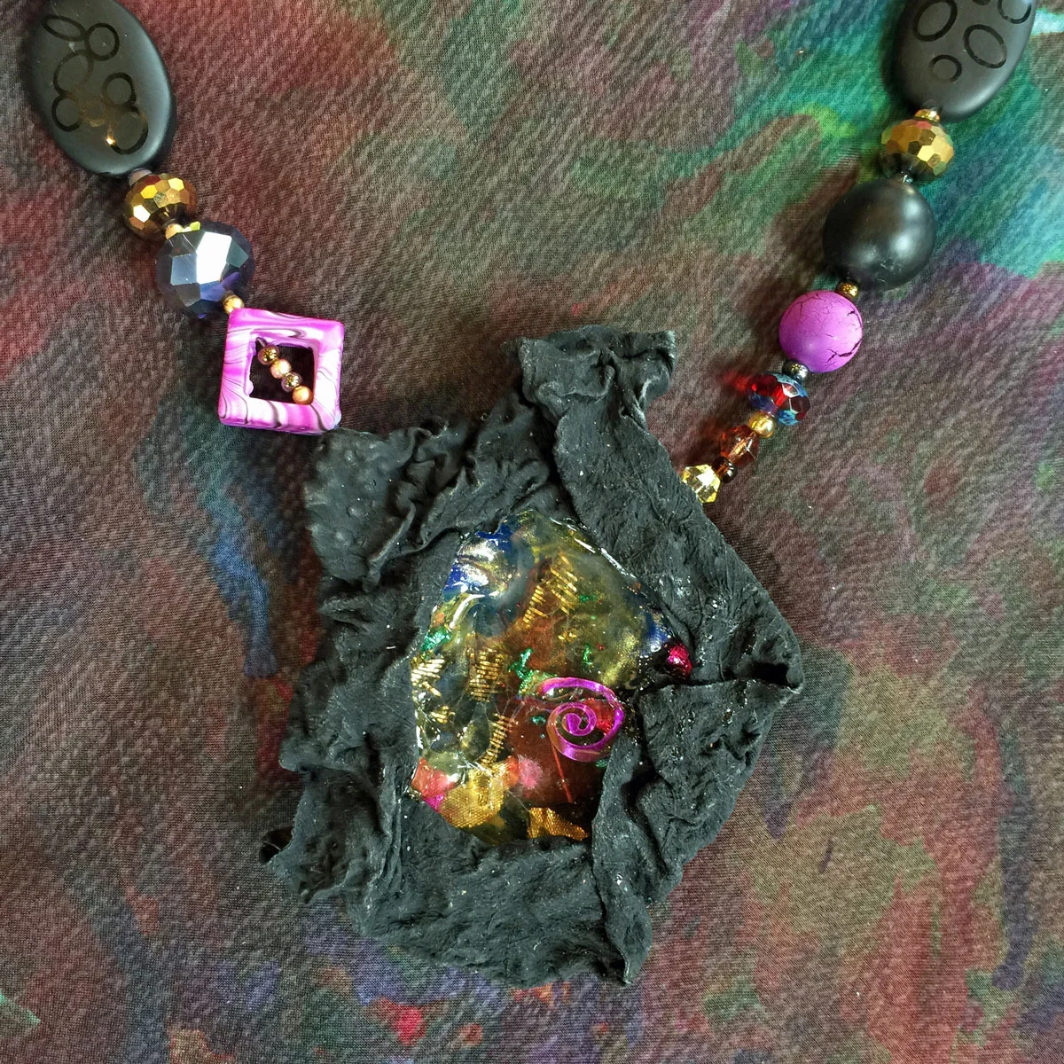 Sculptural Tyvek Pendant - 42
