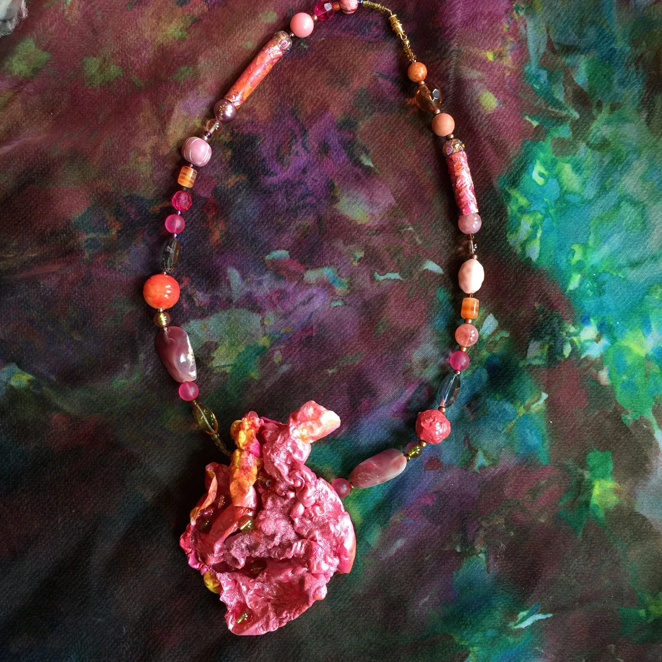 Sculptural Tyvek Pendant - 44
