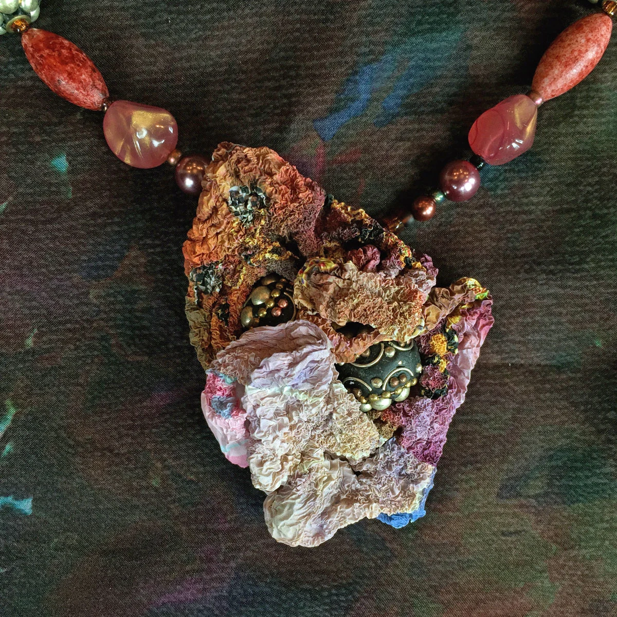 Sculptural Tyvek Pendant - 45 Detail