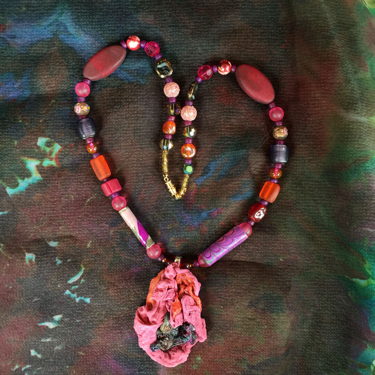 Scupltural Tyvek Pendant - 47