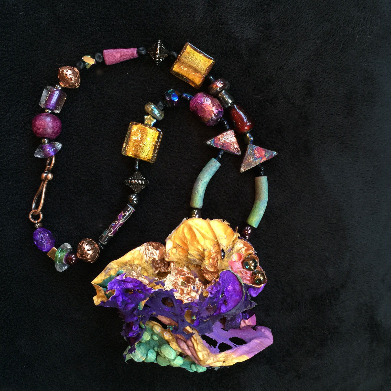 Sculptural Tyvek Pendant - 11