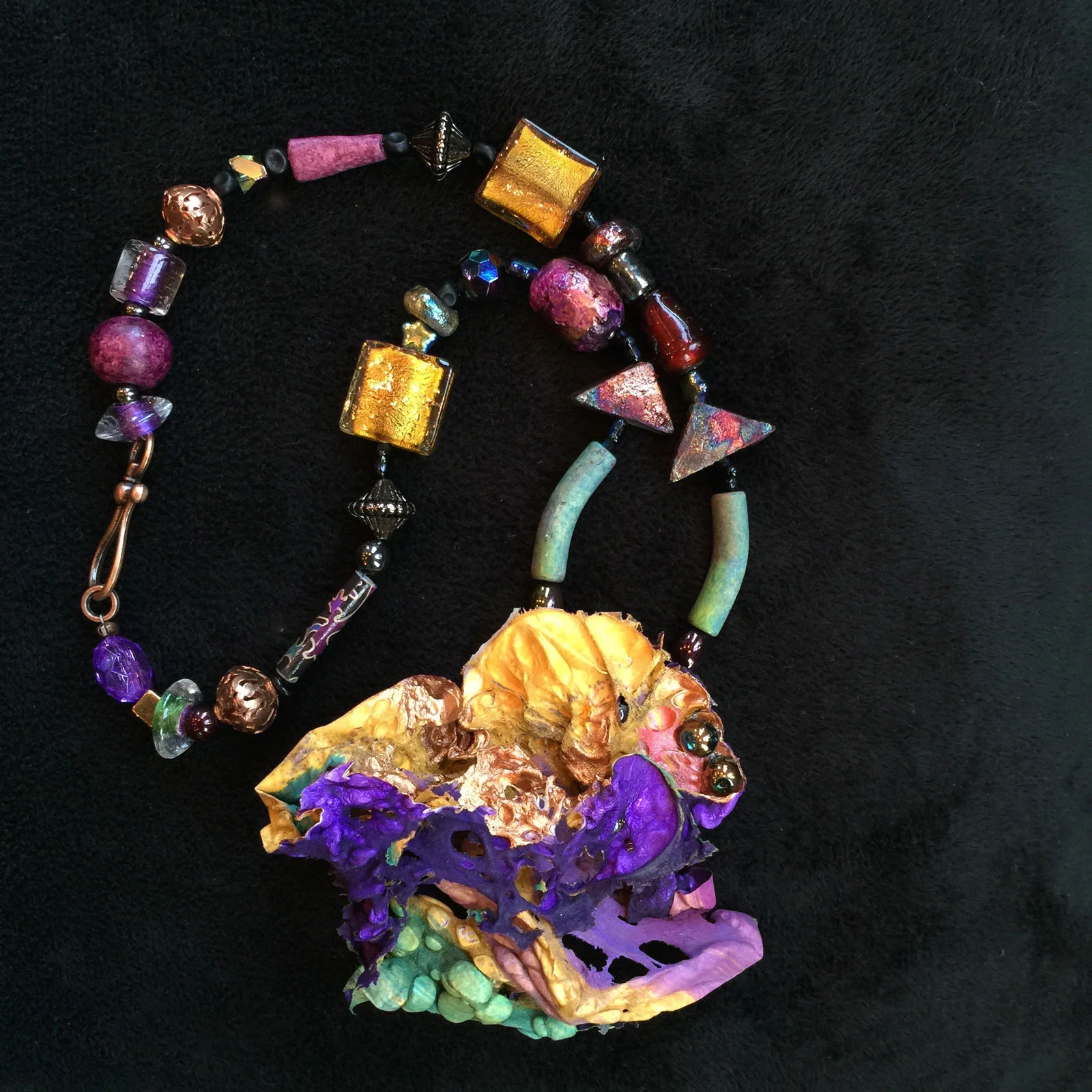 Sculptural Tyvek Pendant - 11