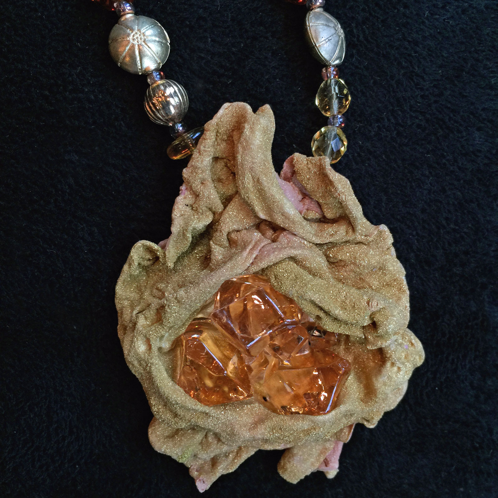 Sculptural Tyvek Pendant - 14