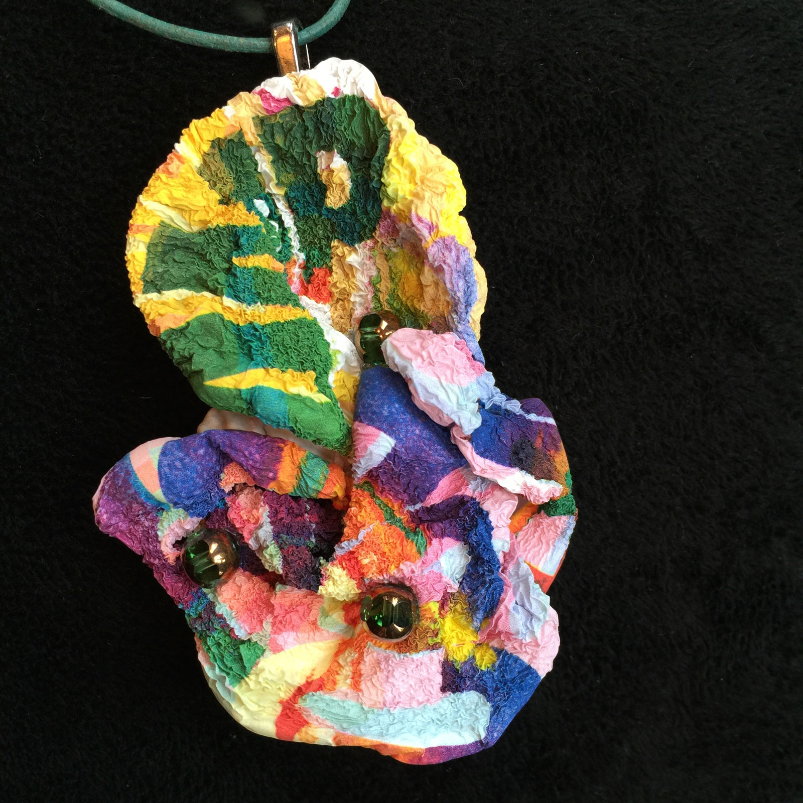 Sculptural Tyvek Pendant - 15 Detail