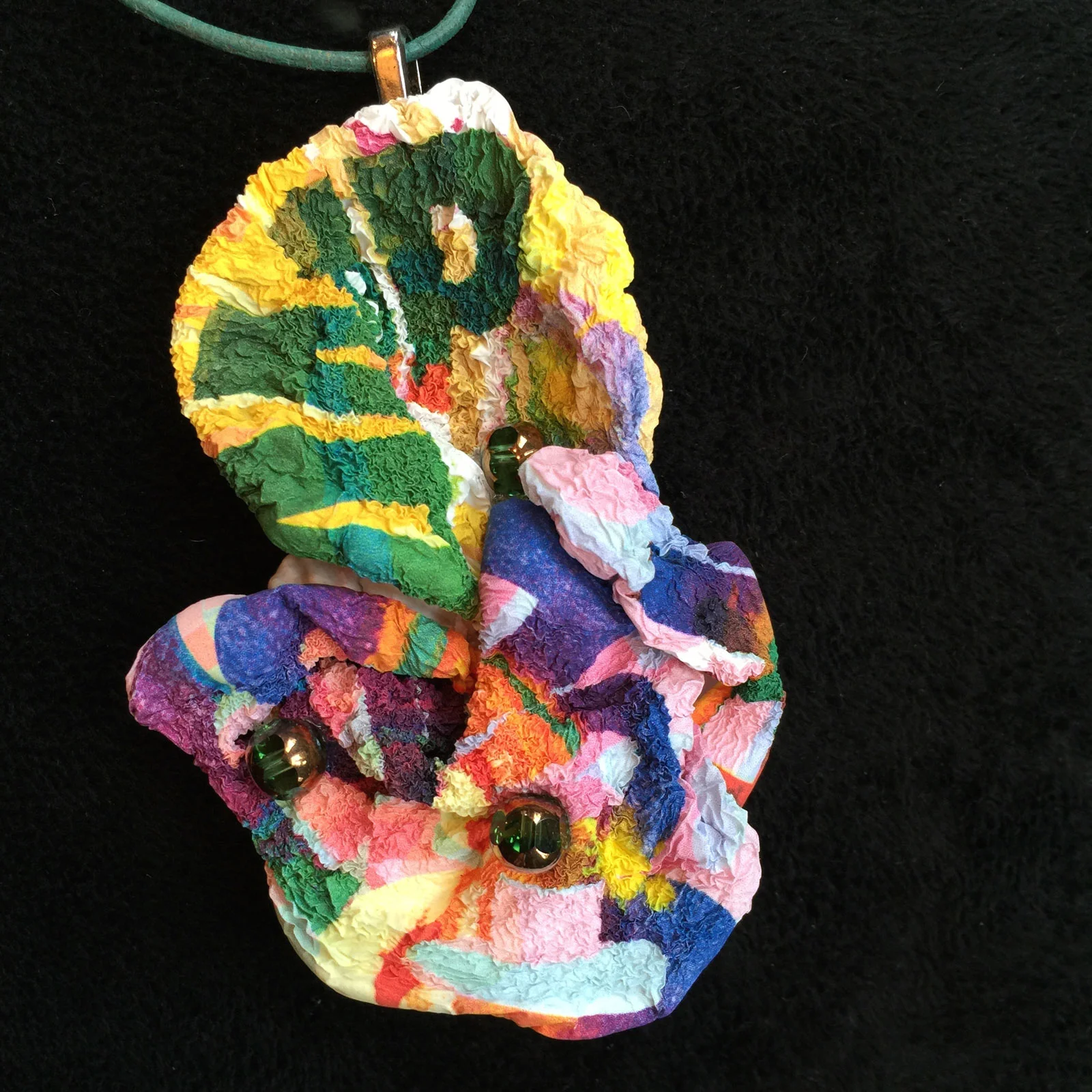 Sculptural Tyvek Pendant - 15 Detail