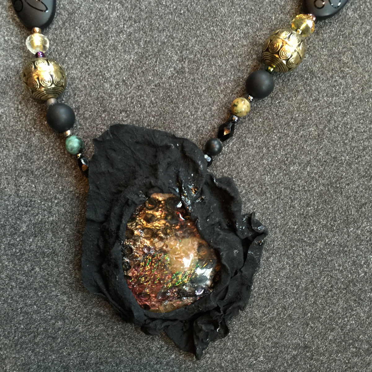 Sculptural Tyvek Pendant - 18