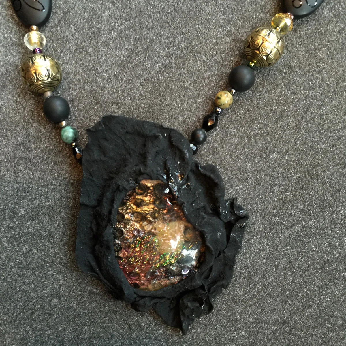 Sculptural Tyvek Pendant - 18